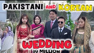 Pakistani Man wedding with Korean  Pakistani and Korean Shadi  Pakistani Shadi vlog 😍 [upl. by Anaugal]