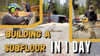 How to Build a Subfloor  Start to Finish [upl. by Annairdna]