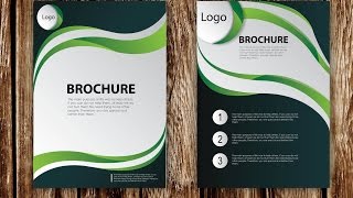 How to Design Brochure Vector Using Adobe Illustrator PART 1 [upl. by Tnert599]