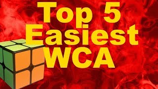 Top 5 Easiest Official WCA Cubes [upl. by Yrokcaz]