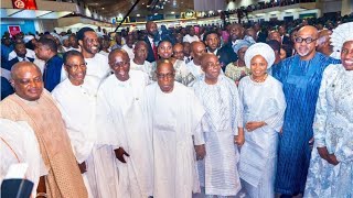 OBASANJO SANWOOLU ABIODUN REV ESTHER AJAYI OTHER GOVERNORSGRACE BISHOP OYEDEPOS 70TH BIRTHDAY [upl. by Timothea]