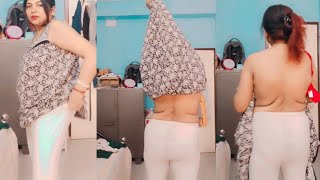 How I wearing leggingsRemoving nighty so safely indianvlogger Pakhilifes [upl. by Prudi]