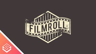 Inkscape Tutorial Aged Film Roll Logo Design [upl. by Naara171]