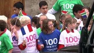 Coupe du monde de rugby présentation de la coupe à J100 [upl. by Lekram124]