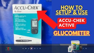 How to use Accu Chek Active Blood Glucose Monitoring system Accu Chek Demonstration I Glucometer I [upl. by Akena]