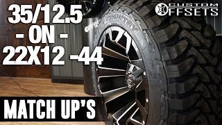 Custom Offsets Match Up 35125 R22 on a 22x12 44 [upl. by Gnod]