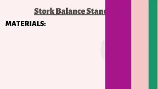 PE STORK BALANCE STAND TEST [upl. by Nagy]