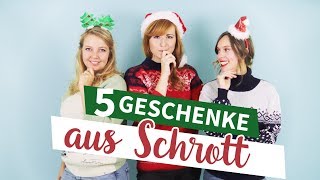 5 DIY Geschenke aus Resten  wichteln mit Bastelmaterial mit DIY Eule und Jelena [upl. by Macario]