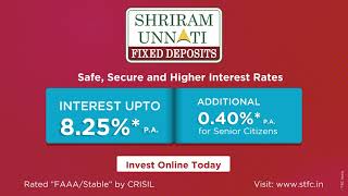 Shriram Unnati Fixed Deposit 2021 [upl. by Carissa]