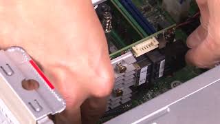 Lenovo ThinkSystem ST50 V2 installing a PCIe adapter [upl. by Ennovehs]