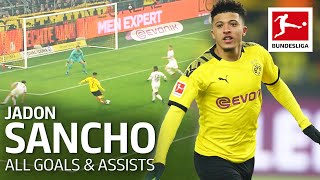 Jadon Sancho  All Goals and Assists 201920 [upl. by Ecidnarb19]