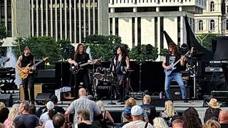 Aquanett  The Warrior Patty Smyth amp Scandal live at Empire State Plaza Albany NY July 19 2023 [upl. by Bruis]