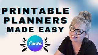 How To Make Printable Planner Pages In Canva [upl. by Kampmeier]