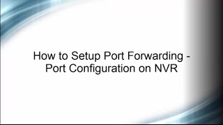 How to setup Port Forwarding for Hikvision NVR [upl. by Birchard685]