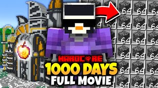 I Survived 1000 Days in HARDCORE Minecraft FULL MOVIE [upl. by Tucky537]