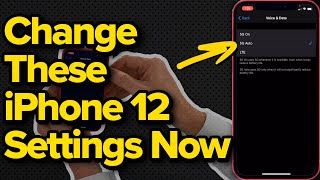 iPhone 12 Settings You Need To Change Now [upl. by Lulu364]