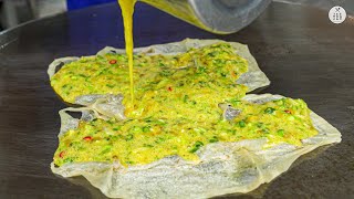 Giant Egg Martabak  Indonesian Street Food [upl. by Anirav]