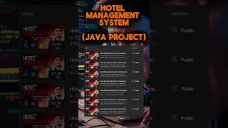 Hotel Management System Java Project javaprogramming javaproject shorts [upl. by Fionnula]