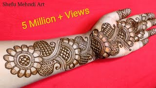 New full hand bridal arabic mehandi design  simple arabic mehndi designs for front hands [upl. by Mirabel]