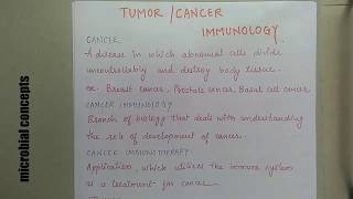 Tumorcancer immunology basic tutorial  Tumor immunology  Microbiology  Immunology [upl. by Falzetta448]