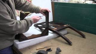 Upholstery How To Repair A Loose Chair Frame [upl. by Aicilef]