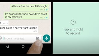 How to Send a Voice Message  WhatsApp [upl. by Akvir]