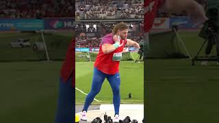 Ryan Crouser Shot Put GOAT Confirmed  2351 Meters at Worlds 2023 shorts [upl. by Eutnoj]