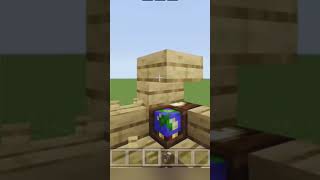 mini earth minecraft 🥺 minecraft trending youtubeshorts [upl. by Akirre]