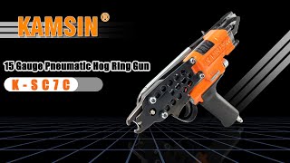 【C Ring Gun】 Professional Hog Ring PlierGun—— KSC7C And How to Use [upl. by Eulaliah]