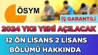 2024 YKSde Yeni Açılacak İŞ GARANTİLİ 71 PROGRAM 🔥 [upl. by Anatlus929]