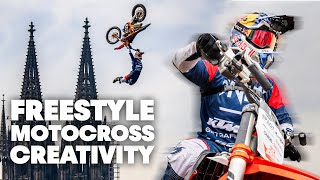 Spectacular World First Freestyle Motocross Tricks With Luc Ackermann [upl. by Ydac]