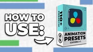 How To Use ANIMATION Presets in DaVinci Resolve – by Finzar [upl. by Fahey]