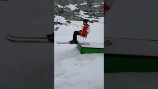 Skiing with a Chair buhsch [upl. by Parks]