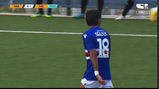 Telasco Segovia 2003 Sampdoria U19 DEBUT vs Sassuolo Sub 19 [upl. by Ahmad]