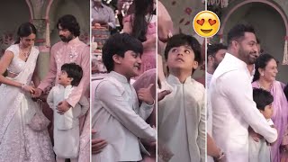 Jr NTR Younger Son Bhargav Ram Cute Moments  Narne Nithiin Engagement [upl. by Zaid]