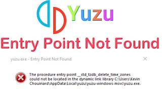 Yuzu exe Entry Point Not Found [upl. by Angadreme]