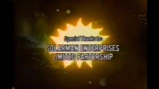 SOLARMAN CREDITS MARVEL PRODUCTIONS 1989 [upl. by Ardnuasac]