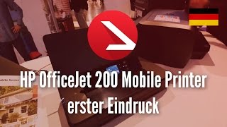 HP OfficeJet 200 Mobile Printer erster Eindruck 4K UHD [upl. by Ailliw646]