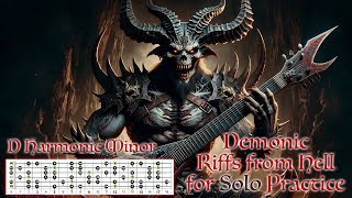 Metal Guitar Backing Track in D Harmonic Minor  160 bpm  D Standard Tuning [upl. by Lyrrehs]