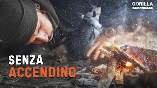 ACCENDERE UN FUOCO SENZA ACCENDINO  GORILLA SURVIVAL [upl. by Yeleak]