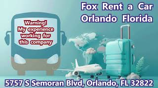 Fox Rent a Car Orlando Florida [upl. by Atiugal]