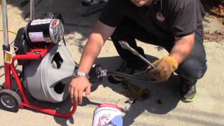 Ridgid K400 Autofeed  Demonstration Drain Sewer Snake [upl. by Lirba32]