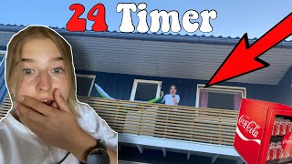 24 TIMER PÅ VERANDAEN😆😱 [upl. by Ecela]