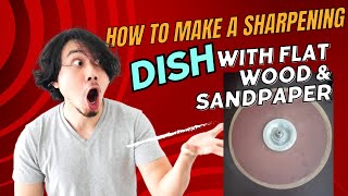 How to Make Clipper Blade Sharpening Machine Disk with Wooden Disk and Sandpaper [upl. by Hailey]