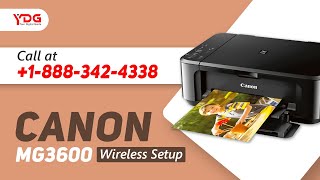 Canon MG3600 Wireless Setup [upl. by Anafetse240]