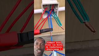 Comment Bien Plier les Bouts de Conducteurs électriques  electrical electric electrician diy [upl. by Codding]