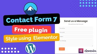 Design Contact Form 7 in WordPress with Elementor  100 Free Addon  Contact Form 7 Tutorial 2023 [upl. by Anas457]