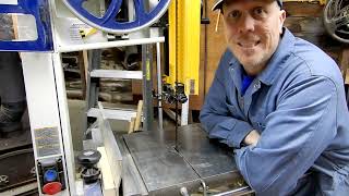 Rikon Bandsaw Blade Change and Setup [upl. by Cl]