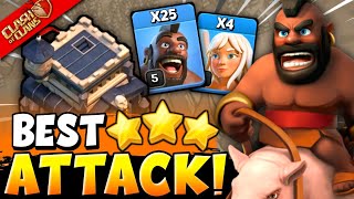 TH9 Queen Charge Hog Rider Attack Strategy  Best Th9 Attack Strategy 2024 Clash Of Clans [upl. by Omik]