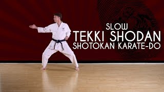 Tekki Shodan SLOW  Shotokan KarateDo JKA [upl. by Googins]